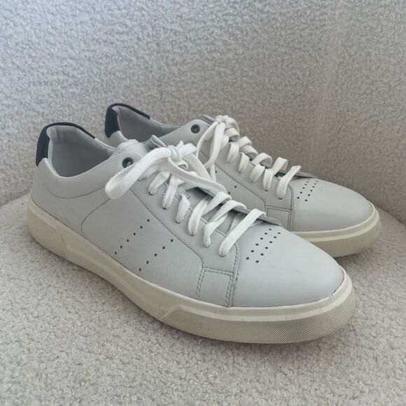 Vince Brady Sneaker Men’s White Leather $225 8 41 - Picture 2 of 10